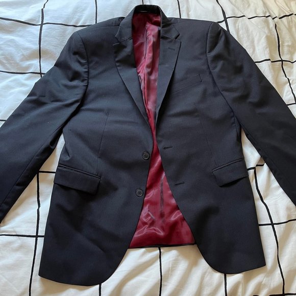 Suit Blazer Self-Stripe - Picture 1 of 5
